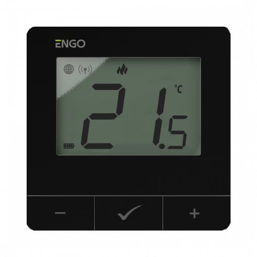 ENGO E25-BATB Smart termostat ZigBee/868MHz, bateriový, černý